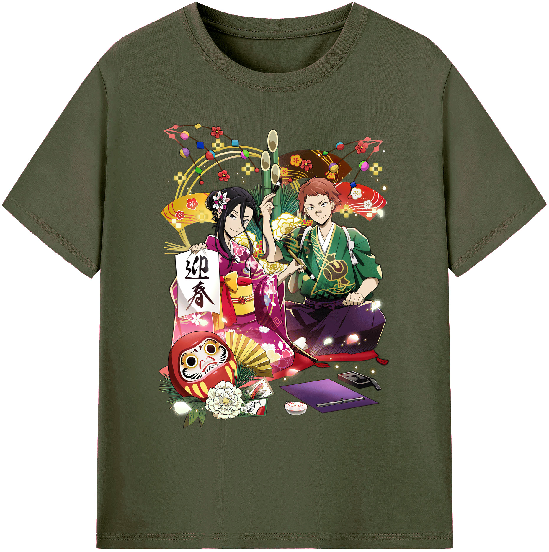 （画像用） 文豪ストレイドッグス Bungo Stray Dogs 綿100％ メンズ半袖Tシャツ｜肌触りやわらか＆通気性